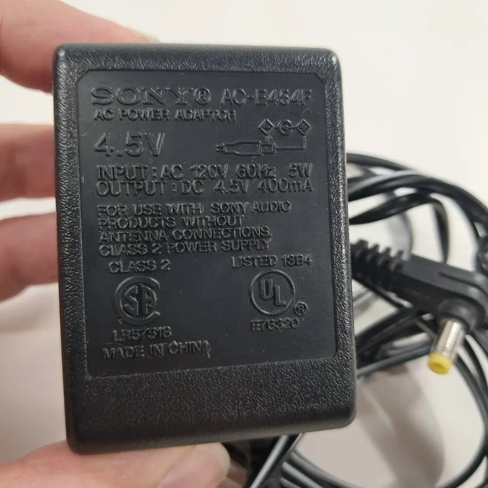 Genuine Sony AC-E454F AC Power Adapter Supply 4.5 V cord OEM
